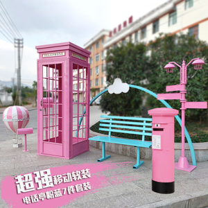 Guangzhou Namchi prix d'usine ornement de cabine téléphonique grande cabine téléphonique décorative prête à l'emploi sculptures de cabine photo - Product Image 5