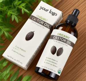 Olio di semi di ricino biologico certificato OEM olio essenziale puro per la cura dei capelli del cuoio capelluto e idratante della pelle di qualità Premium - Product Image 3