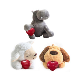 Sinh thái thân thiện chống lo lắng cứu trợ nhịp tim đi kèm với vật nuôi đào tạo nhồi Snuggle ngủ Viện trợ làm dịu sang trọng con chó con chó đồ chơi - Product Image 6