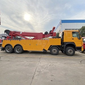 Camion de dépannage rotatif HOWO 8*4 12 roues 50 tonnes, avec plateau porte-voitures 2*30 tonnes, dépanneuse lourde - Product Image 1