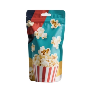 Bolsas de Alimentos Reutilizables con Cierre Hermético, Impresión Personalizada, Bolsas de Mylar para Empacar Palomitas de Maíz, Bolsa con Base - Product Image 3