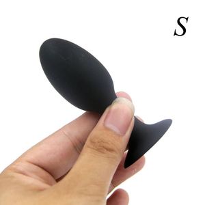 ของเล่นAnalขนาดใหญ่Anal Plugโลหะลูกปัดใส่ซิลิโคนก้นAnal PlugขยายทวารหนักBackyard Sexผลิตภัณฑ์S/M/<span class=keywords><strong>L</strong></span> - Product Image 3