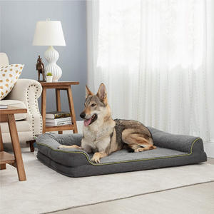 Colchón de cama para perro cálido de espuma viscoelástica con funda lavable extraíble forro impermeable fondo antideslizante alfombra de cama ortopédica para mascotas - Product Image 2