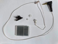 Écouteur filaire sans fil 3,5 mm, confortable à porter, en ABS/PU, longueur de cordon personnalisable, mini écouteur de sécurité