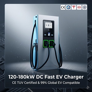 Chargeur rapide DC certifié TUV CE 180 kW 120 kW CCS2 à double connecteur OCPP 1.6J, station de <span class=keywords><strong>recharge</strong></span> pour véhicules <span class=keywords><strong>électrique</strong></span>s à poser au sol, <span class=keywords><strong>prix</strong></span> usine - Product Image 1