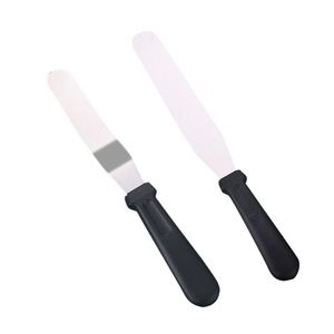 Spatule à beurre en acier inoxydable 6, 8, 10, 12 pouces, couteau à lisser les gâteaux, racloir de pâtisserie, ensemble de couteaux à angle droit - Product Image 2