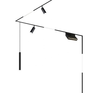 2021 Thời Trang Mới Hot Cài Đặt Đơn Giản Từ Tính Theo Dõi Ánh Sáng Tại Chỗ 48V Từ <span class=keywords><strong>LED</strong></span> Theo Dõi Ánh Sáng Tường Máy Giặt 12W Spotlight Xoay - Product Image 1