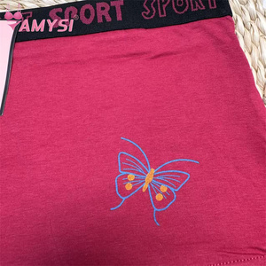 P605 #   L XL XXL Baumwolle Atmungsaktiv Saugfähig Antibakteriell Schülerinnen Bikini-Slips Junge Mädchen Niedlicher Schmetterlingsdruck Boyshort - Product Image 6