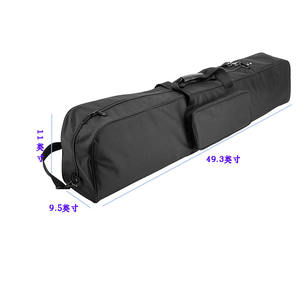 Bolsa de Transporte Resistente de Poliéster 1680D con Bolsillo Frontal para Trípode de Cámara, Monopié y Soporte de Luz - Product Image 2