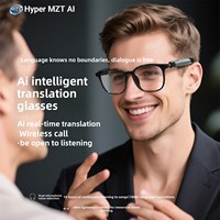 Lunettes Intelligentes à Ajustement Personnalisé avec Traduction IA en Temps Réel (100 Langues), Écoute Musicale et Appels Téléphoniques – Casque Portable