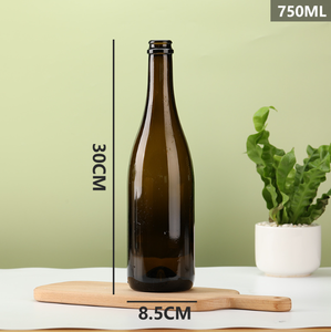 Chai Thủy Tinh Màu Rượu Sâm Banh Chai Rượu Thủy Tinh Rỗng Có Nút Chai Nắp Vương Miện 375/500/750/1500Ml Chai Rượu Thủy Tinh Logo Tùy Chỉnh Nhà Máy - Product Image 2