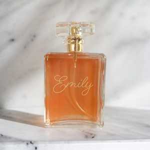 Flacon de parfum de mariée gravé sur mesure, <span class=keywords><strong>cadeau</strong></span> de mariage personnalisé, <span class=keywords><strong>étiquette</strong></span>s personnalisées de luxe en or pour la mariée - Product Image 5