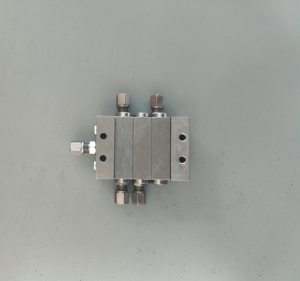 OEM DSV ilerici yağlama gres dağıtıcı çift manifoldu lob cihazı bölücü vana madeni distribütörü enjektör blok güç - Product Image 5