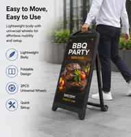 Support d'affichage vidéo LED, Totem d'affichage LED, Écran mobile portable étanche IP65 pour la publicité marketing