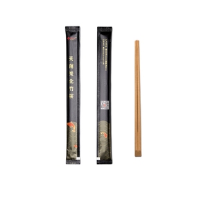 โรงงานจัดหาโดยตรงบนโต๊ะอาหารที่กําหนดเองใช้ครั้งเดียวตะเกียบบิชุนแบนสี่เหลี่ยมตะเกียบไม้ไผ่ทิ้งราคา - Product Image 1