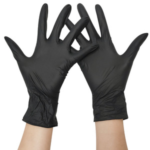 Blue Guard Black Nitrile <b>Gloves</b> Powder-Free Non-Sterile For Food Processing And Daily Cleaning - Product Image 1