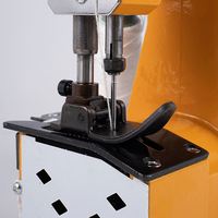Nouvelle machine à coudre électrique portative domestique pour le surpiqûrage des bords de chaussures en cuir et la réparation des semelles