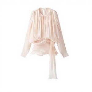 Sexy Summer Casual Solid Knitting One Set Long Sleeve Full Length <b>Dress</b> and Shorts <b>2</b> <b>Piece</b> Set for Women 100% Polyester - Product Image 1