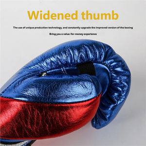 Guantes de Boxeo de Piel Personalizados, Guantes de Kickboxing con Cordones de 10 oz, Guantes para Entrenador de <span class=keywords><strong>Club</strong></span> - Product Image 2