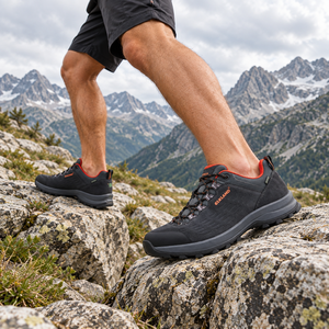 Chaussures de randonnée respirantes et imperméables en daim pour hommes, baskets durables pour l'extérieur, idéales pour l'automne, le trekking, le camping et les voyages. - Product Image 5