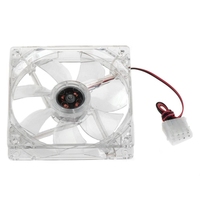 Ventilateur de refroidissement CPU 12V 0.20A 80mm, 4 LED, silencieux, pour boîtier d'ordinateur, ventilateur de refroidissement, lumière bleue et colorée
