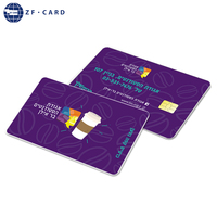 Carte à puce intelligente en PVC pour contrôle d'accès, échantillon gratuit, contact 4442 4428