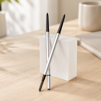 Pensil Alis Tahan Air Grosir Ekstra Tipis Ramping Private Label Makeup Definer Pensil Alis Tahan Lama Tipis