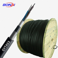 Cable de Fibra Óptica Subterráneo para Entierro Directo GYTA53, Anti-Roedores, Resistente a Aplastamientos, Cable Óptico Blindado para Exteriores