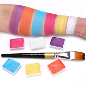Paleta de Pintura Facial y Corporal de 12 Colores Arcoíris, a Base de Plantas Naturales, de Alta Calidad, para Niños, Lavable, para Dibujar en <span class=keywords><strong>Halloween</strong></span> - Product Image 4