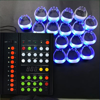 Pulsera LED de Silicona con Control Remoto Jumon, 15 Colores, Diseño Luminoso Transparente, Batería Reemplazable, Resistente al Agua, 6-8