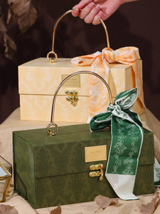 Scatola <span class=keywords><strong>Regalo</strong></span> <span class=keywords><strong>in</strong></span> <span class=keywords><strong>Legno</strong></span> Premium con Manico per Bomboniere, Confezione di Lusso Multicolore per Festival e Celebrazioni - Product Image 6