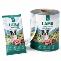Film d'emballage laminé haute barrière imprimé sur mesure pour aliments pour chats au saumon, idéal pour les sacs de croquettes sèches premium