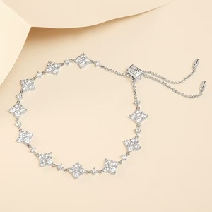 Pulsera Ajustable Chic North Star con Circonitas Brillantes, Joyería con Motivo Celestial, Pulsera de Lujo Estilo Francés para Mujer, Venta al Por Mayor - Product Image 2