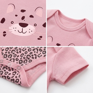 Lot de 4 bodys bébé premium, doux et respirants, à manches courtes, combinaisons pour nourrissons, vêtements en gros pour bébés - Product Image 3