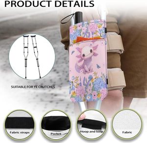 Échantillon gratuit Sac de transport pour béquilles léger en alliage d'aluminium de haute qualité pour patients avec béquilles d'aisselle - Product Image 5