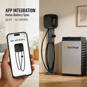 Estación de Carga Rápida AC Starcharge Artemis de 11kW de Alta Densidad y Larga Duración, IP55 Impermeable, Cargador EV Premium para el Hogar - Product Image 5