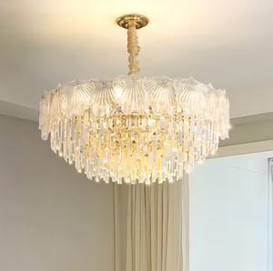 Lámpara colgante de estilo Vintage francés para sala de estar, comedor, lámpara colgante, candelabro de cristal - Product Image 1