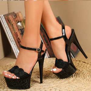 <span class=keywords><strong>Scarpe</strong></span> Chaussure Femme Talon Carre <span class=keywords><strong>Plateau</strong></span> <span class=keywords><strong>scarpe</strong></span> taglie alte da donna - Product Image 4