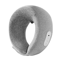 Oreiller de massage chauffant bidirectionnel pour le cou, masseur d'épaule en forme de U avec fixation Velcro