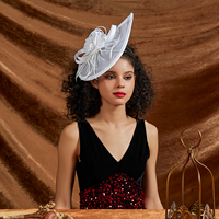 Nouveau Chapeau Fascinator Premium Pour Femme, Mariage Derby, Plume Sinamay, Fascinator Pour Tea Party, Bandeau De Mariée Avec Pince