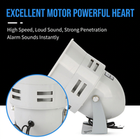 Sirena Industrial de Alta Decibilidad con Motor de 220V, Bocina de Alarma Antivibración para Fábrica, Mina o Taller