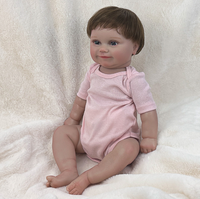 Poupées reborn rebondissantes et vives, poupées bébés en caoutchouc souple, jouets pour compagnons d'enfants, poupées de jeu