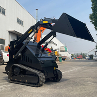 Crawler Mini Skid Steer Loader Bersertifikat CE EPA, Loader Konstruksi Kompak, Pengiriman Gratis