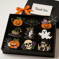 Offre Spéciale Cadeaux d'Halloween : Pins en émail souple et dur, Pins de revers métalliques, Badges métalliques 3D personnalisés, motifs Horreur, Dessin animé, Anime, Effrayants