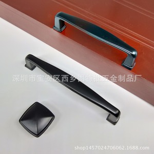 Furniture <b>Handle</b> Bar Zinc Alloy Black Minimalist Cabinet Drawer Wardrobe <b>Door</b> <b>Pull</b> 61 Durable - Product Image 4