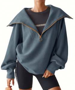 Pull-over en molleton de coton surdimensionné personnalisé de qualité unisexe col à capuche respirant approvisionnement OEM pour l'automne - Product Image 3