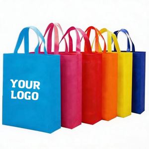 Spot Wholesale Laminated Environmentally Friendly Printed Logo12 Color Non Woven Tote Shopping Bag Custom Promotional Gifts - Product Image 1