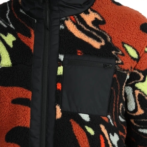 Giacca in pile Sherman con stampa grafica di lusso personalizzata elegante giacca in pile Sherpa con stampa Jacquard cappotto caldo da esterno - Product Image 4