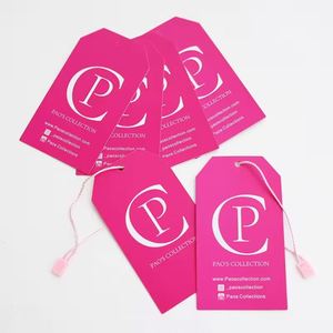 Custom Size Clothing T Shirt Circular Shape hang Tag Label for Luxury Hang Tag - Product Image 1