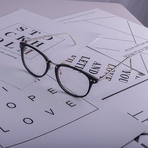 Acétate granule Noir Cadres Optiques Avec Logo <span class=keywords><strong>Monture</strong></span> de lunettes En Plastique Transparent Montures De Lunettes - Product Image 4